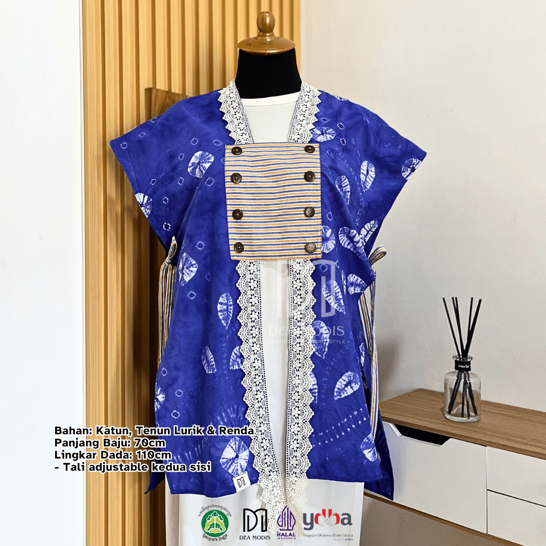 Liza Vest Atasan Wanita Batik Jumputan by Dea Modis Yogyakarta