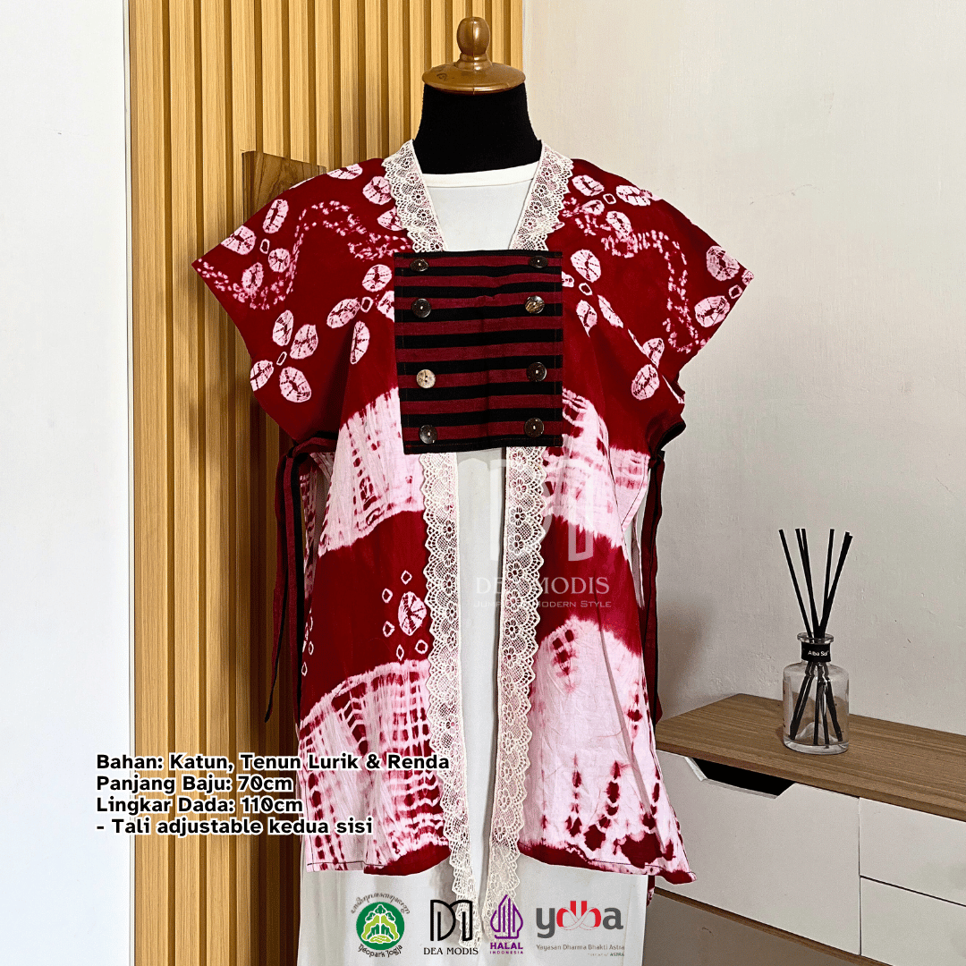 Liza Vest Atasan Wanita Batik Jumputan by Dea Modis Yogyakarta