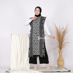 KIBS Outer Nadia Tenun Kinan Hitam All Size