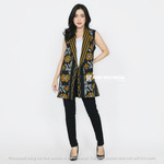 Vest Ressa Tenun Jepara Fira Kuning Outer Tenun Modern