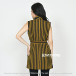 Vest Ressa Tenun Jepara Fira Kuning Outer Tenun Modern