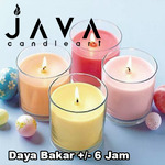 LILIN GELAS SLOKI 60 GR NON AROMA DAYA BAKAR 6 JAM DEKORASI PENERANGAN