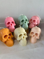 LILIN SKULL BENTUK TENGKORAK CANDLE DEKORASI UNIK NON AROMA