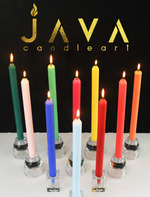 LILIN PENERANGAN & DEKORASI ANEKA WARNA (1,4 Cm x 15 CM) ISI 8 BTG