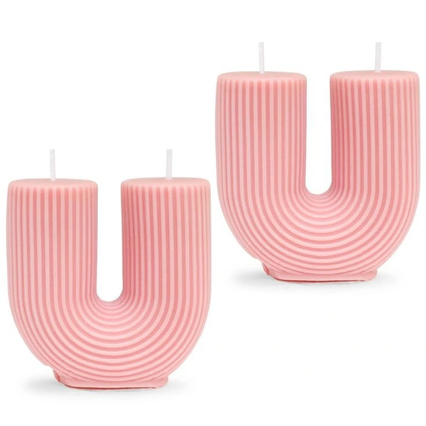 LILIN DEKORASI & PENERANGAN AESTHETIC U SHAPE NON AROMA