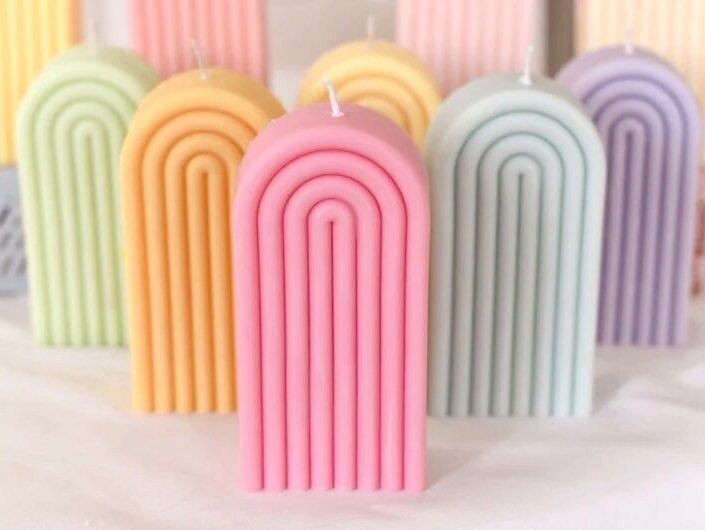 PILAR RAINBOW ARCH CANDEL AESTHETIC DEKORASI NON AROMA