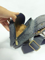 UWAISGEN Tas Selempang Kulit Tas Endek Etnik Bali Handmade Lucian Bag