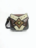 UWAISGEN Tas Selempang Kulit Tas Endek Etnik Bali Handmade Lucian Bag