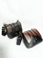 UWAISGEN Tas Selempang Kulit Tas Endek Etnik Bali Handmade Lucian Bag