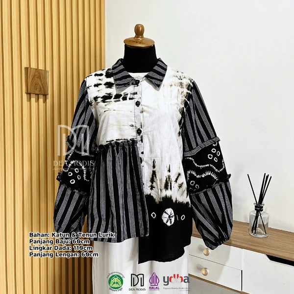 Anaya Top Atasan Wanita Batik Jumputan by Dea Modis Yogyakarta