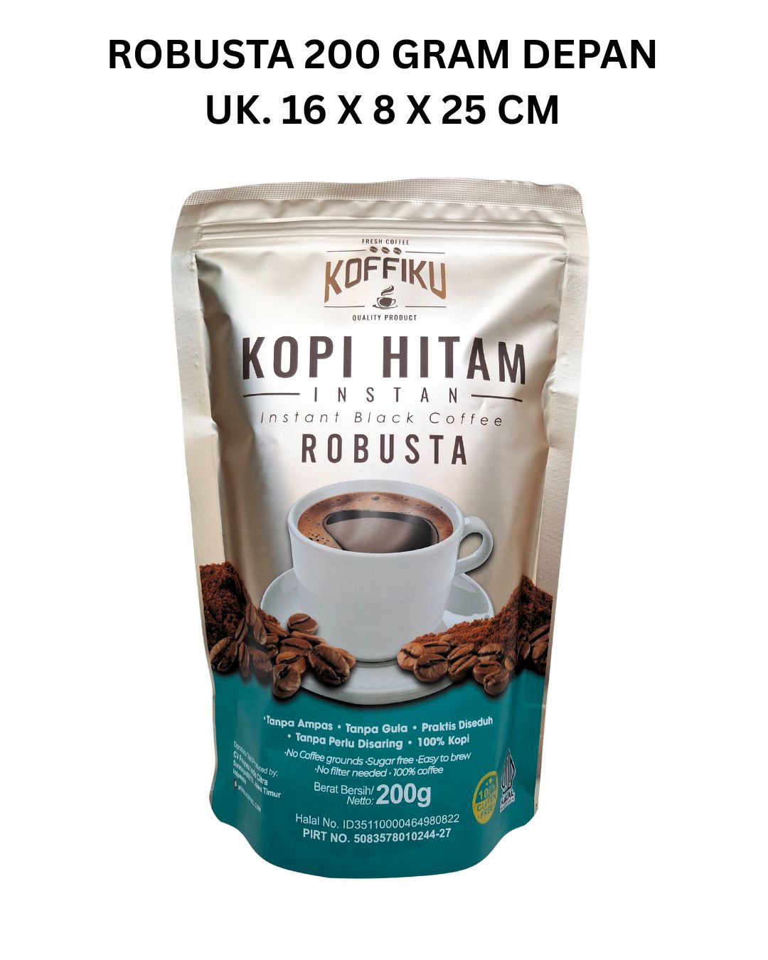 Spray Dried Instan Coffee ROBUSTA 200 GRAM