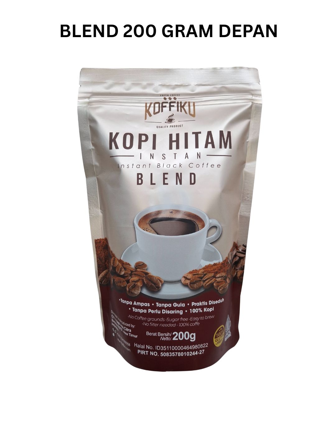 BLEND 200 GRAM Spray Dried Instan Coffee /Kopi Hitam Instan / kopi tanpa ampas