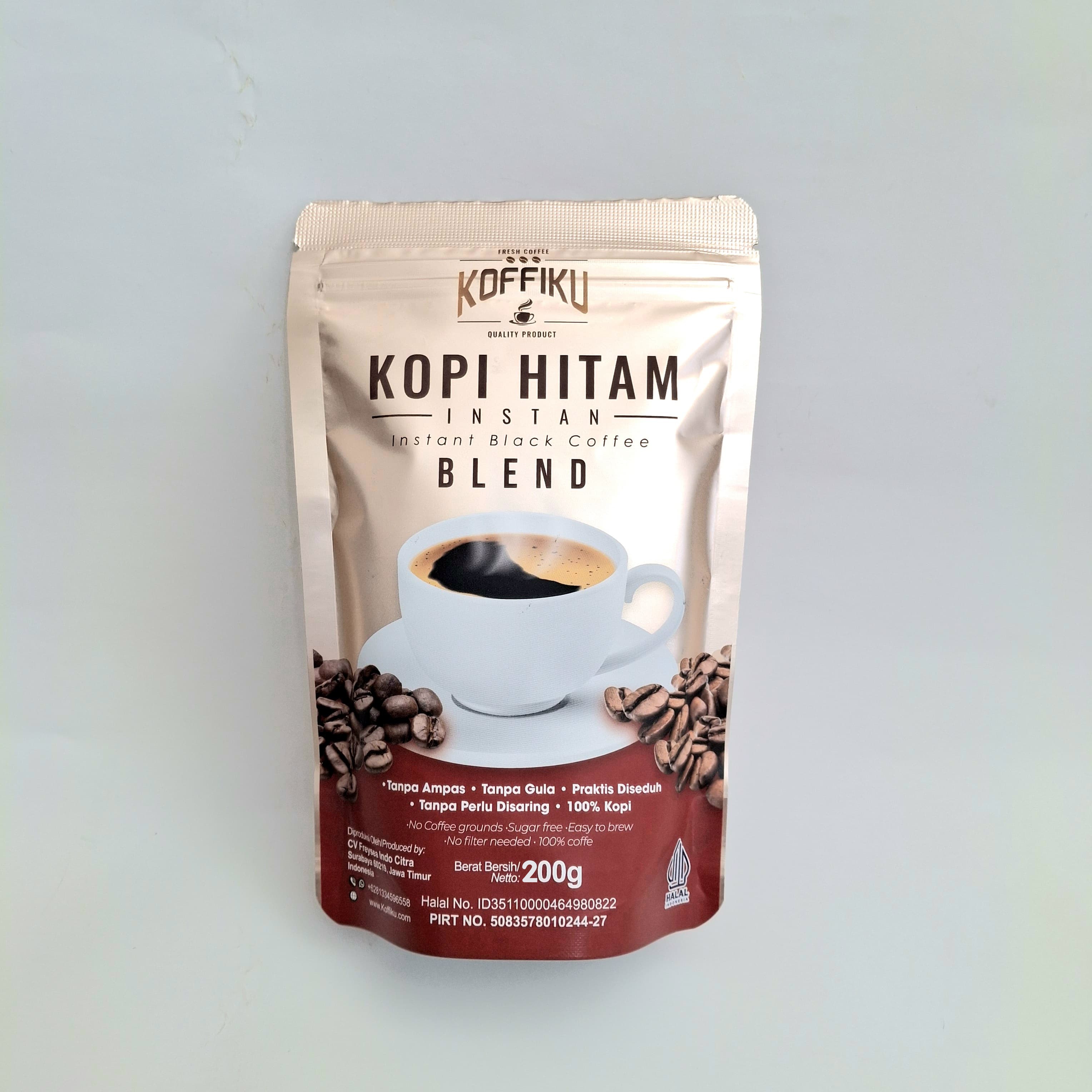 BLEND 200 GRAM Spray Dried Instan Coffee /Kopi Hitam Instan / kopi tanpa ampas