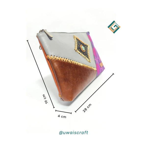 UWAISSGEN Cluth Unisex Handbag Kulit Endek Etnik Bali Versa Bag