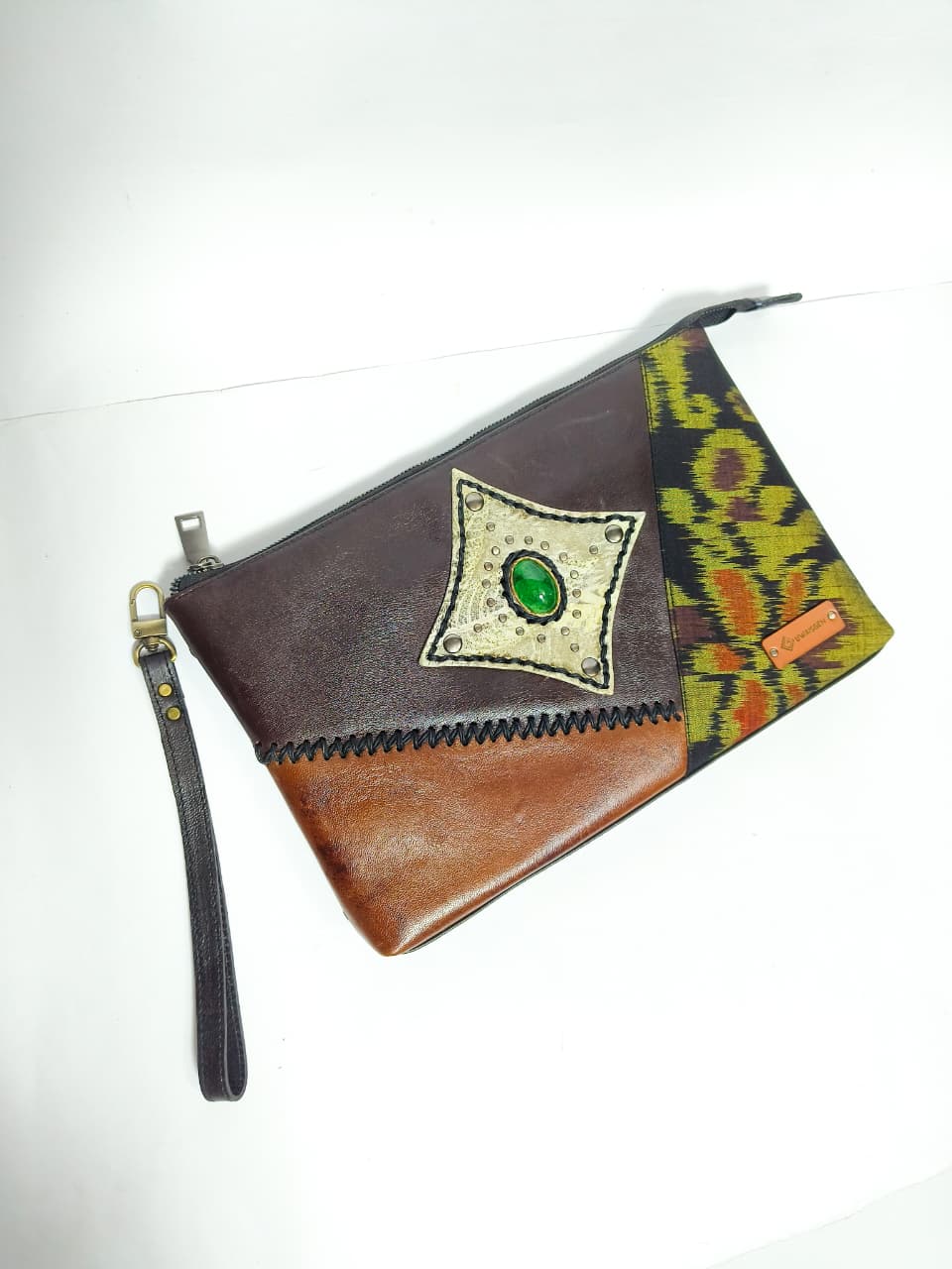 UWAISSGEN Cluth Unisex Handbag Kulit Endek Etnik Bali Versa Bag