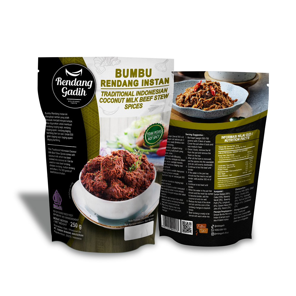 Rendang Gadih - Bumbu Rendang Instan 250 g