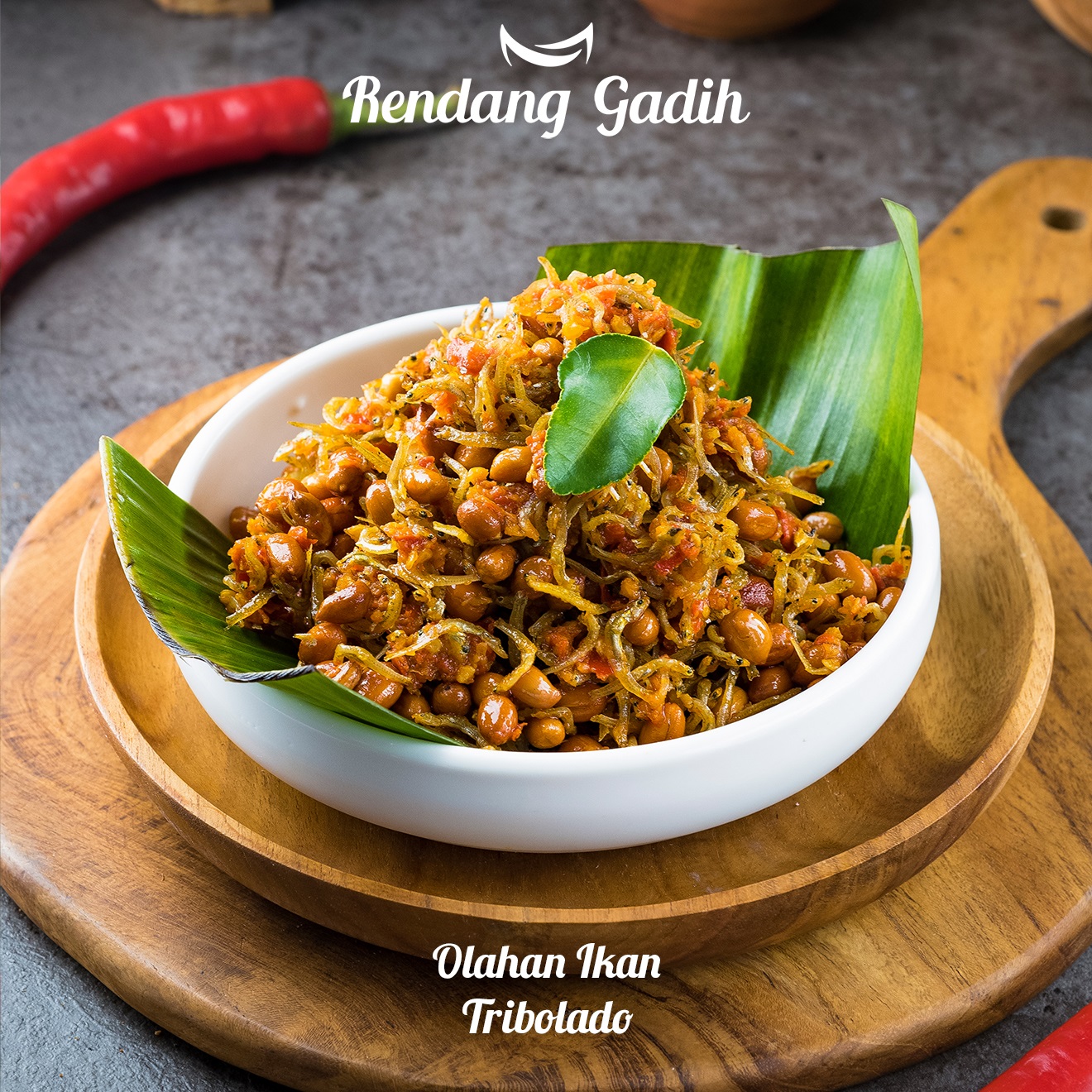 Rendang Gadih - Tribolado (Teri Kacang Balado) 200 g