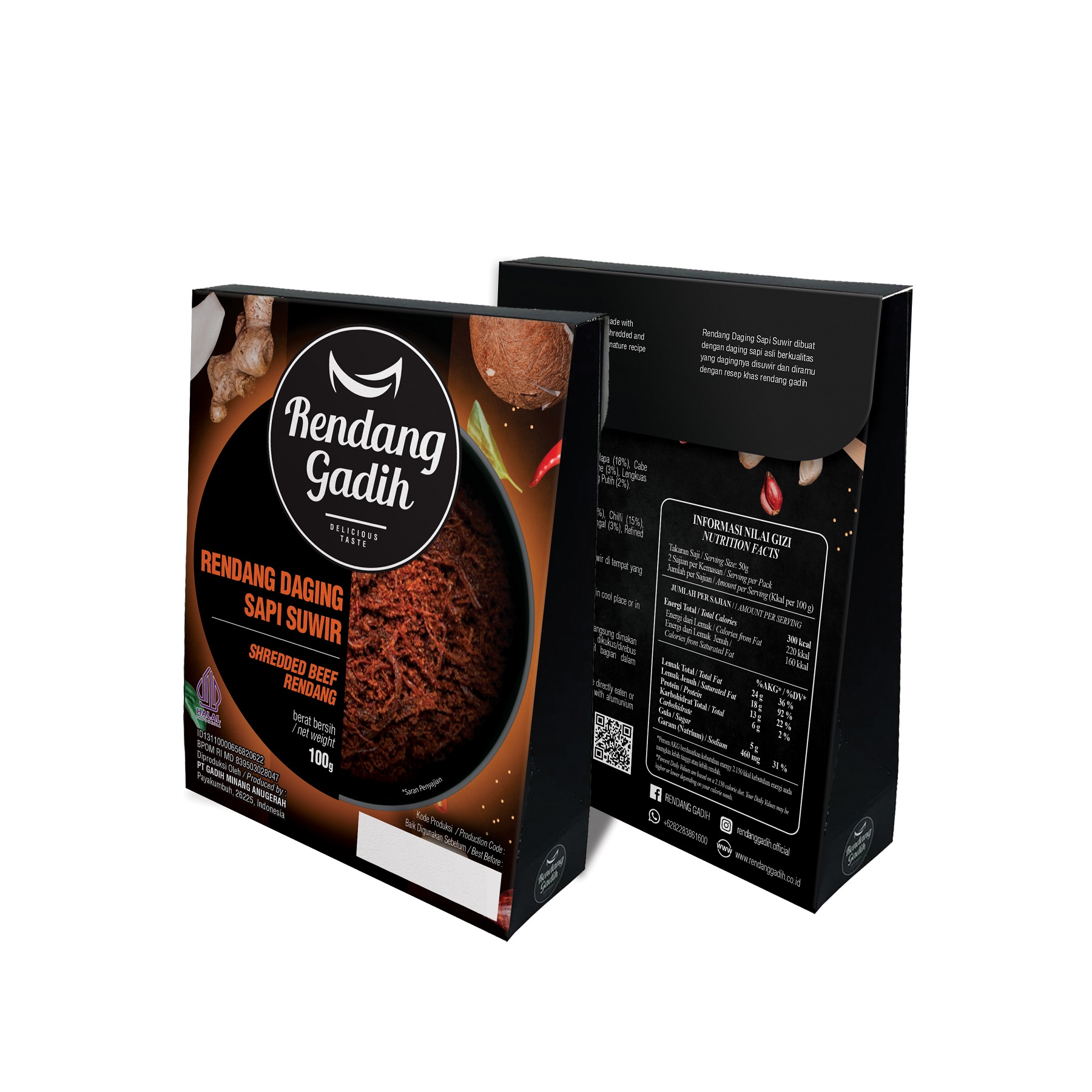 Rendang Gadih - Sapi Suwir 150 g