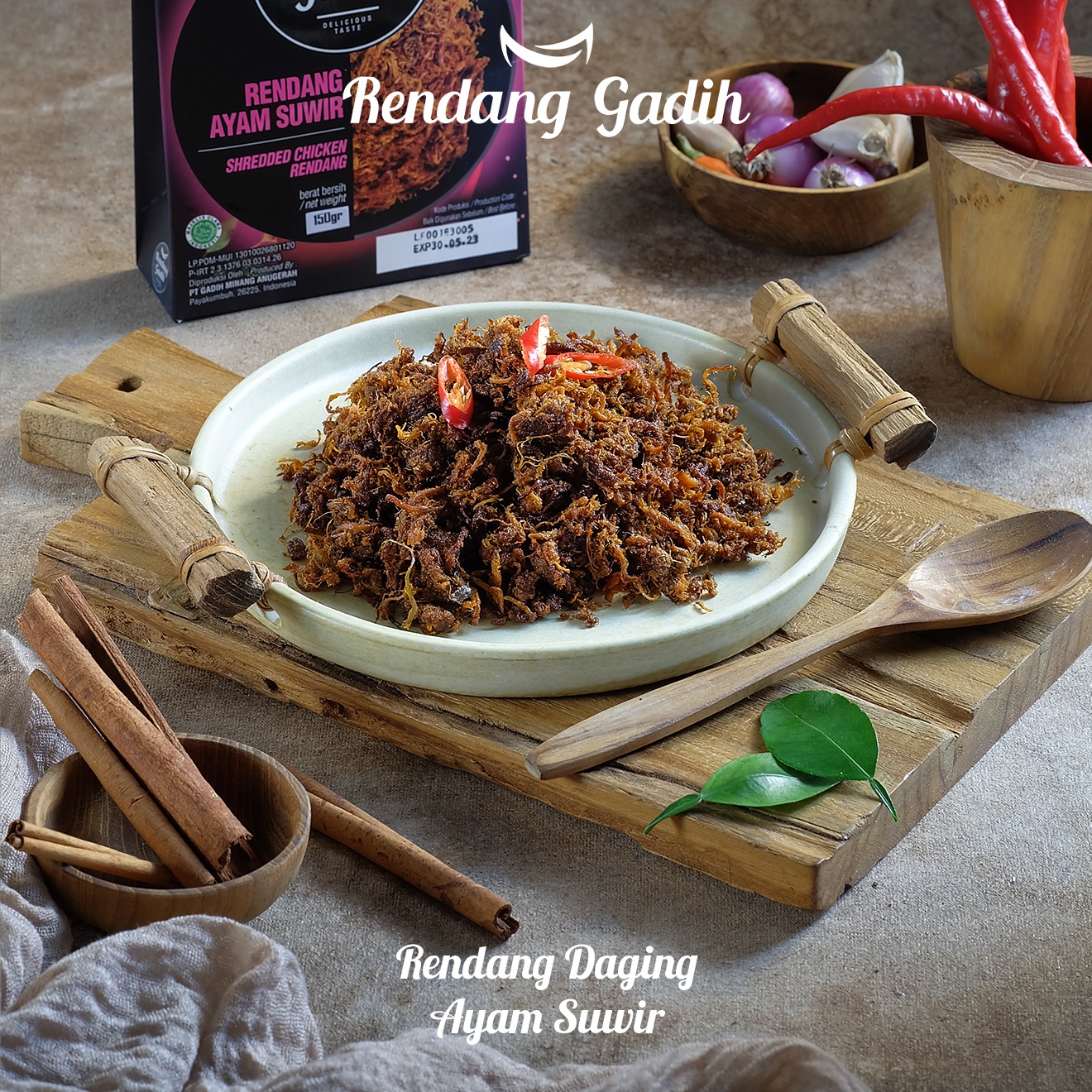 Rendang Gadih - Ayam Suwir 250 g