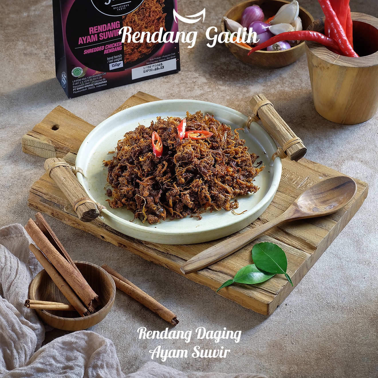 Rendang Gadih - Ayam Suwir 250 g