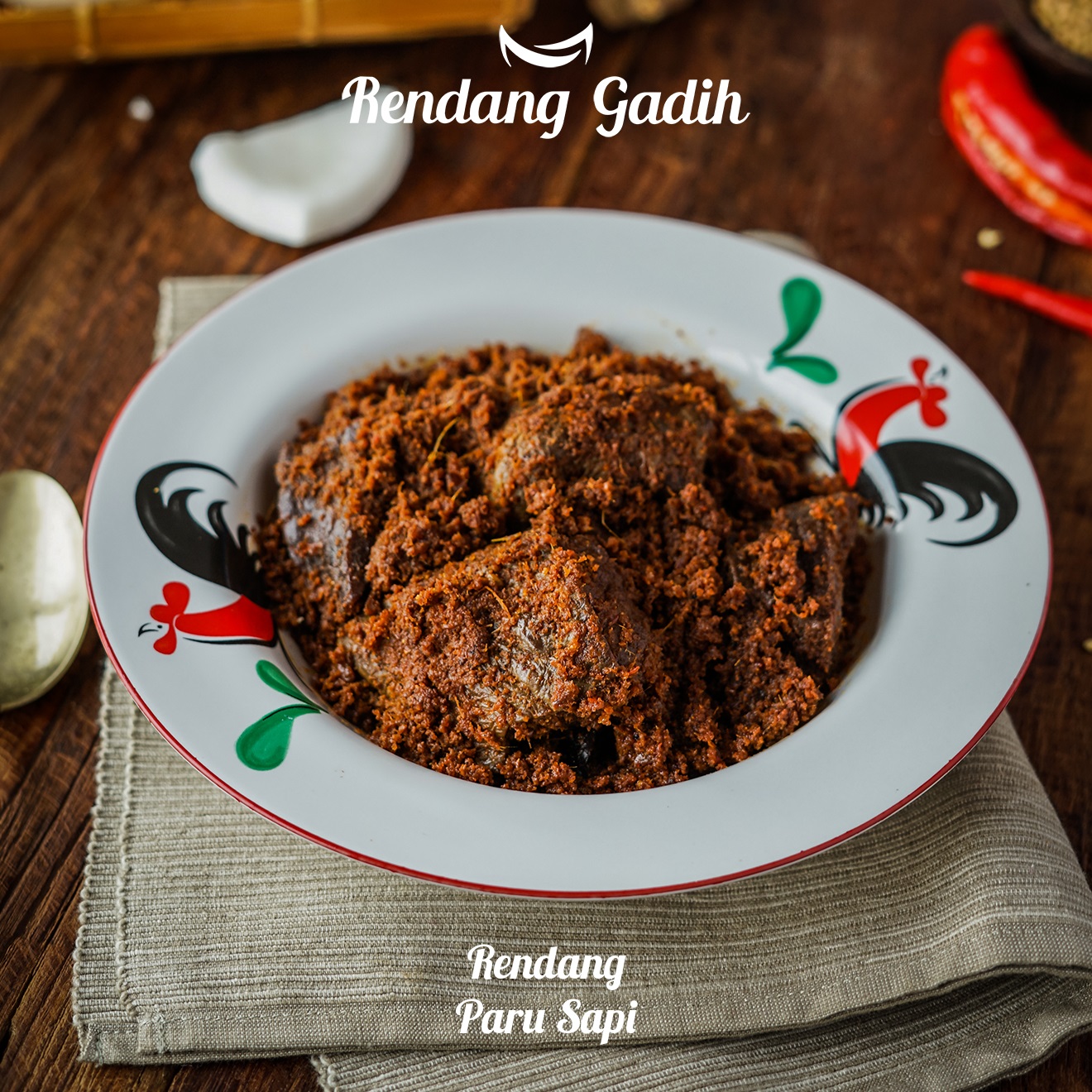 Rendang Gadih - Paru Sapi 250g