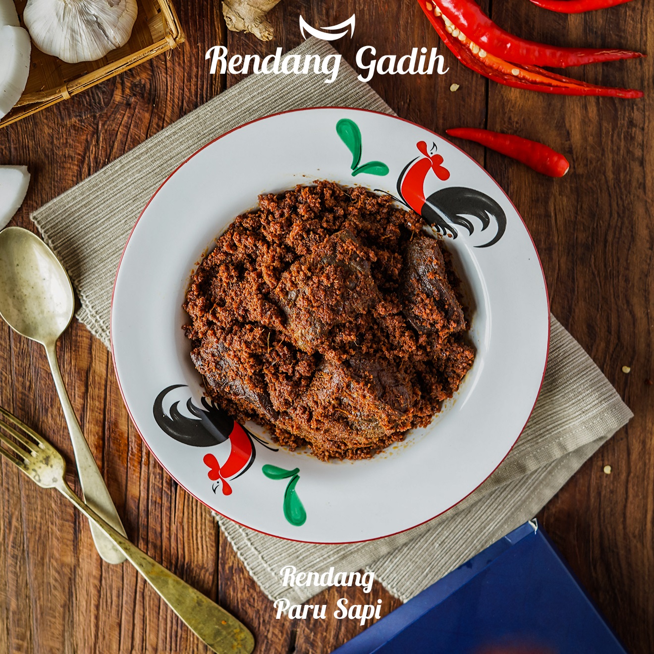 Rendang Gadih - Paru Sapi 250g