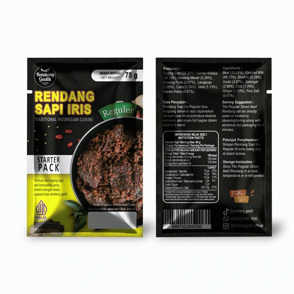 Rendang Gadih - Travel Pack 50 - 70 g