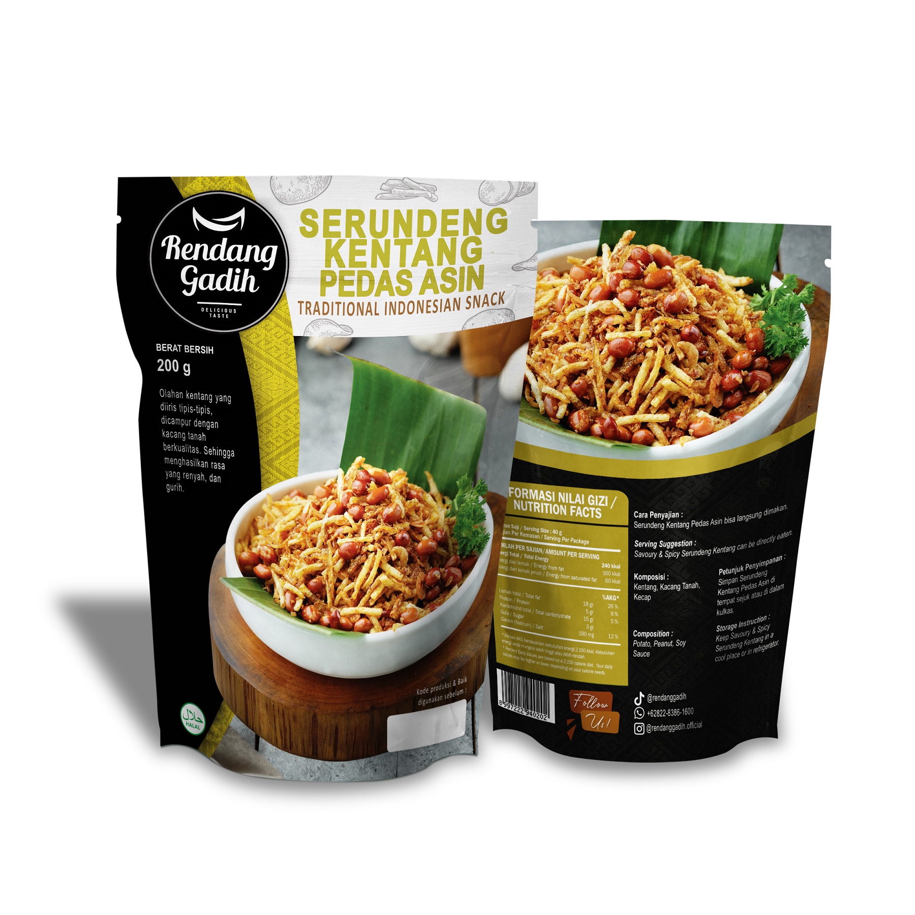 Rendang Gadih - Serundeng Kentang 150 g