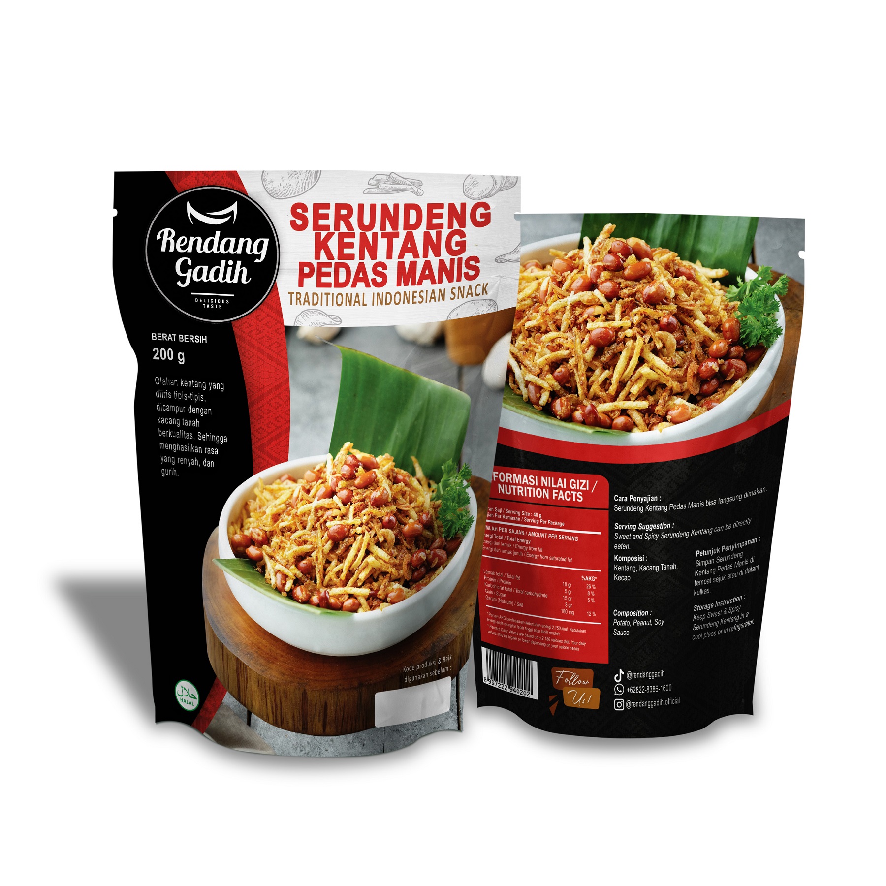 Rendang Gadih - Serundeng Kentang 150 g