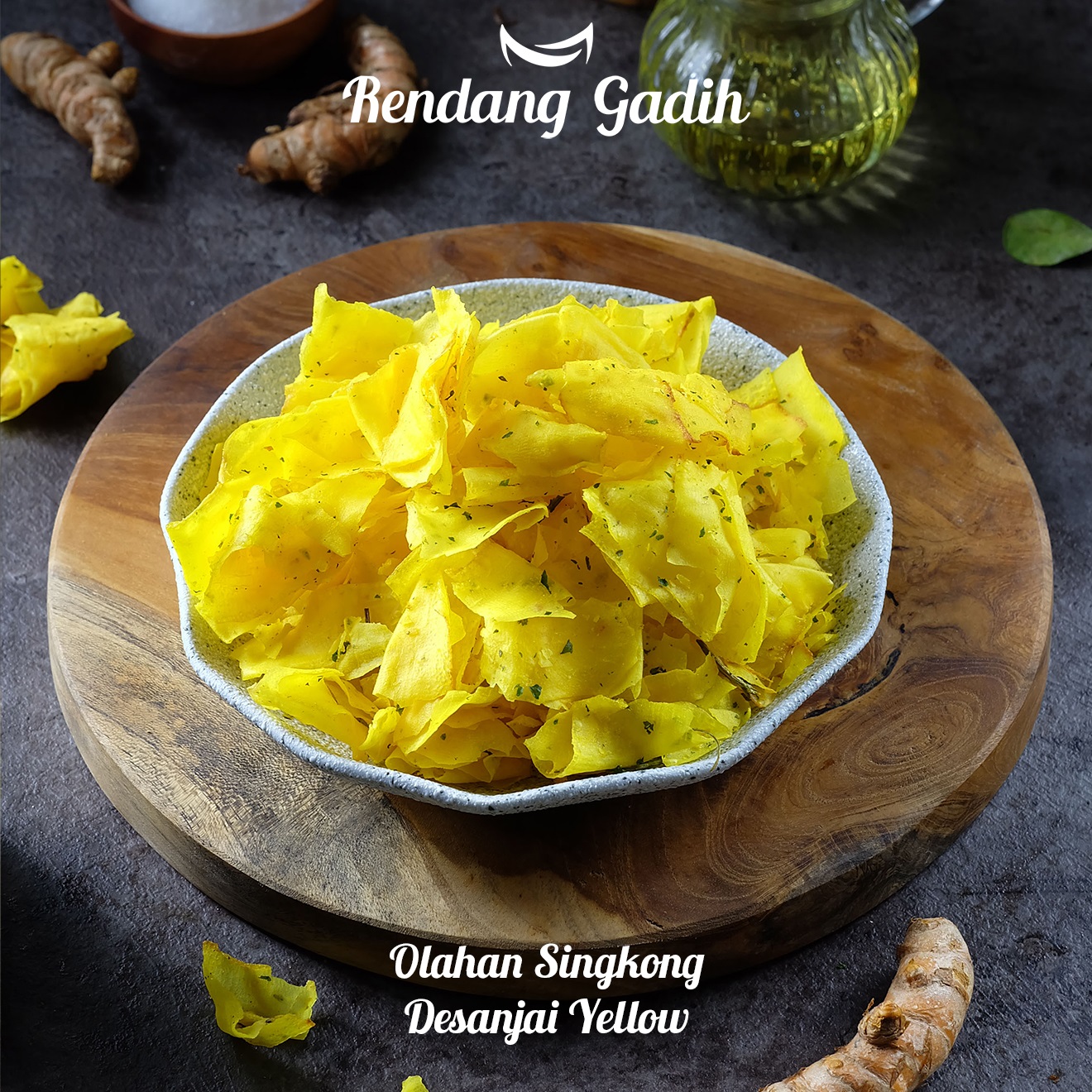 Rendang Gadih - Keripik Singkong DESANJAI 100g