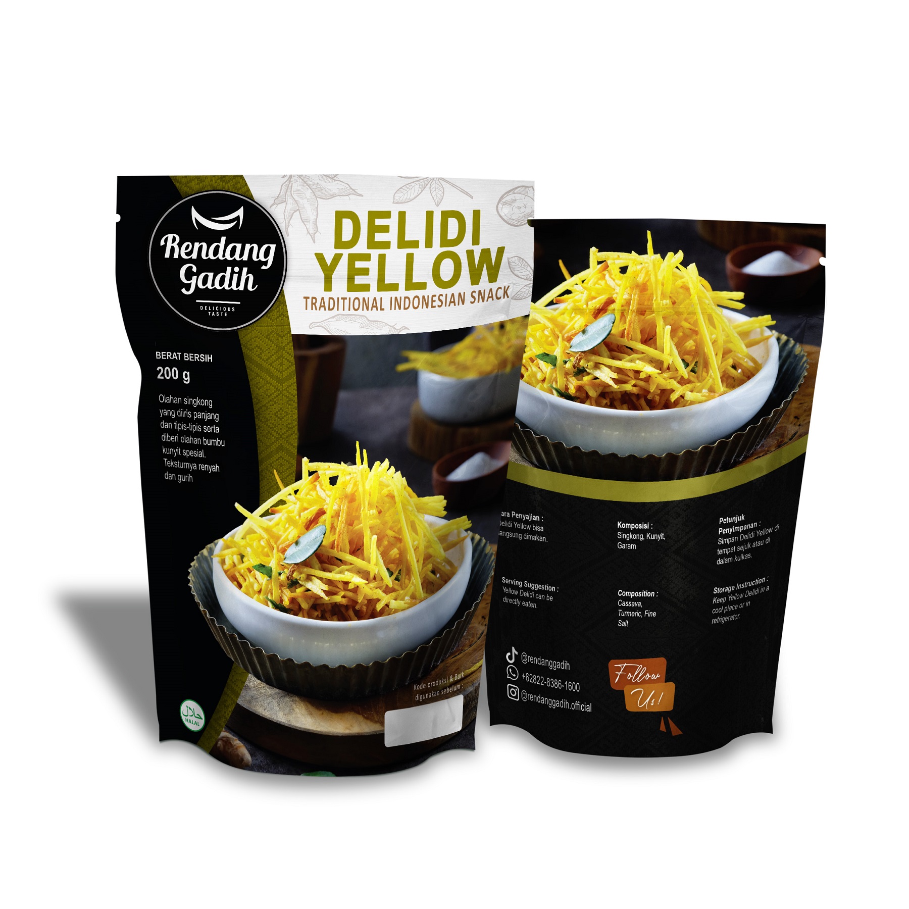 Rendang Gadih - Keripik Singkong DELIDI 150 g