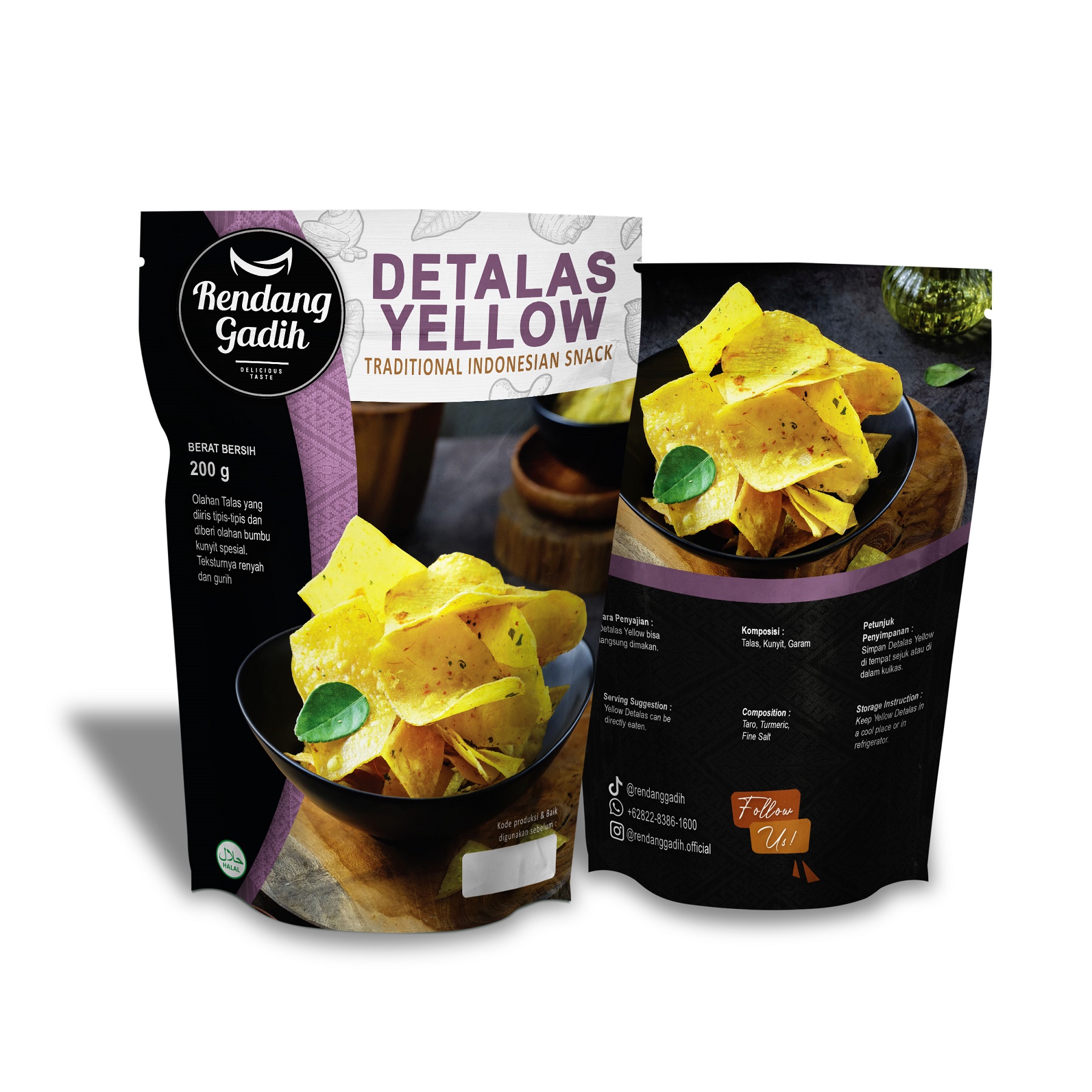 Rendang Gadih - Keripik Talas DETALAS 100g