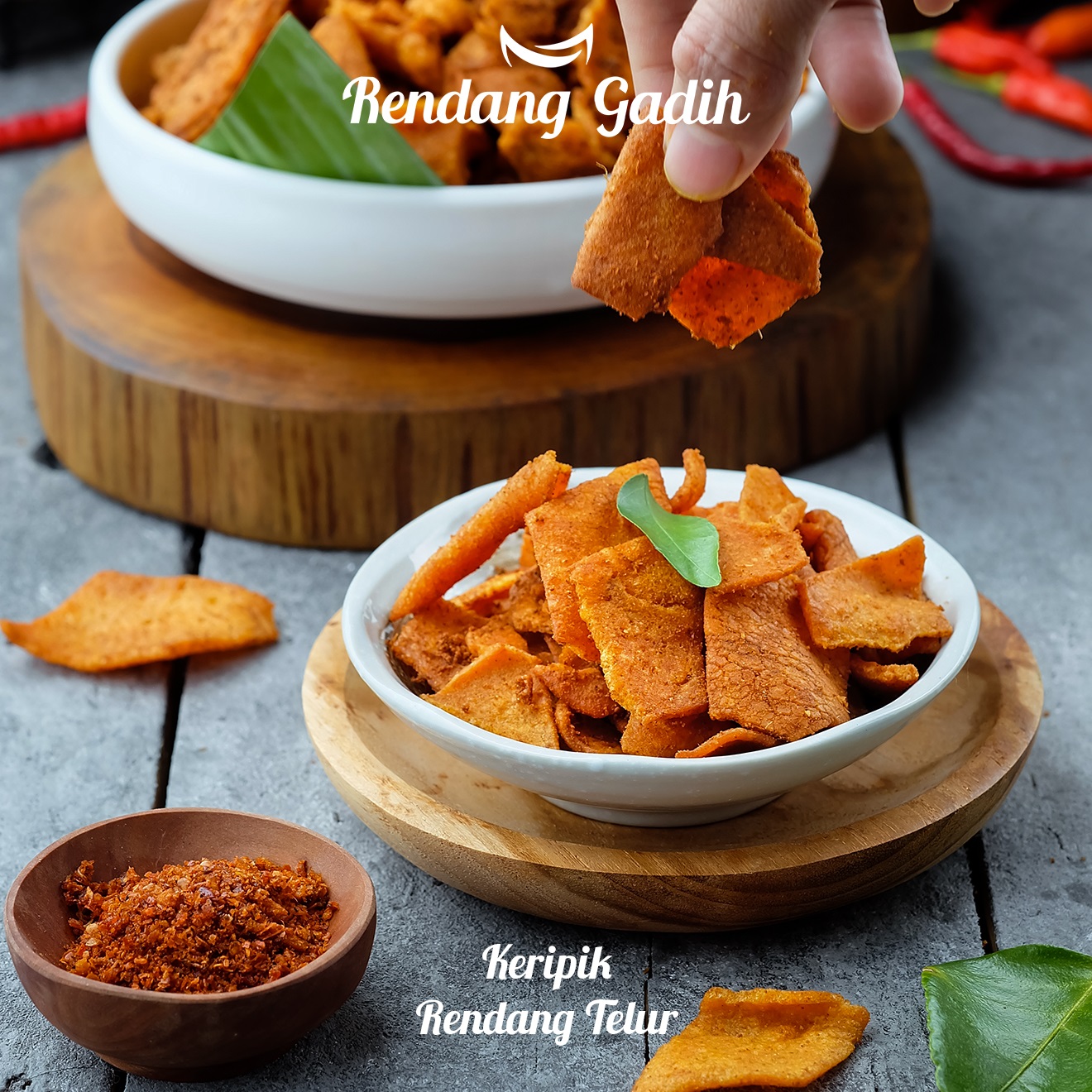 Rendang Gadih - Keripik Rendang Telur 150 g