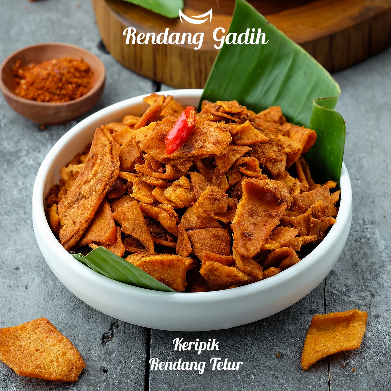 Rendang Gadih - Keripik Rendang Telur 150 g