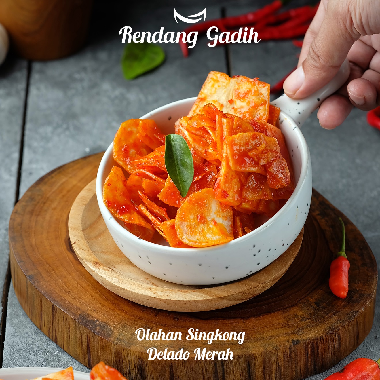 Rendang Gadih - Keripik Singkong Delado Merah 250 g