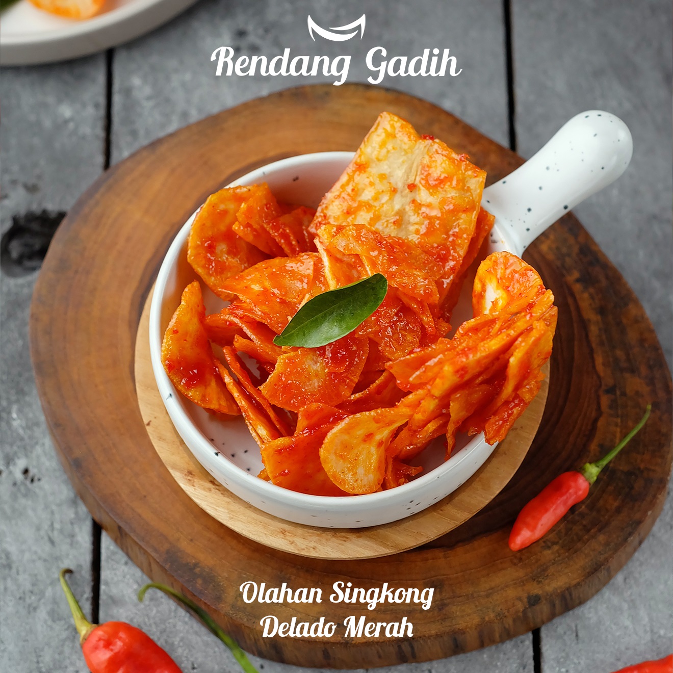 Rendang Gadih - Keripik Singkong Delado Merah 250 g