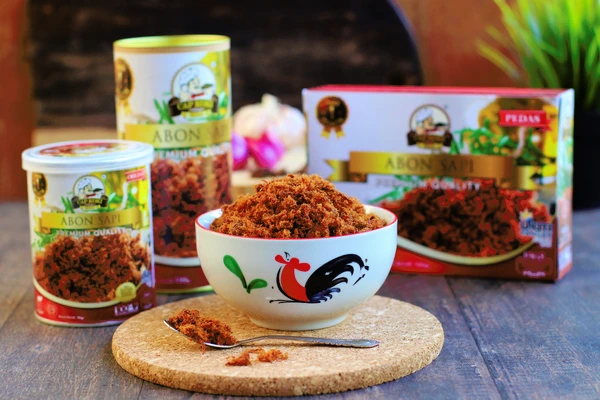 Abon Sapi Pedas 100 g (Standing Pouch)