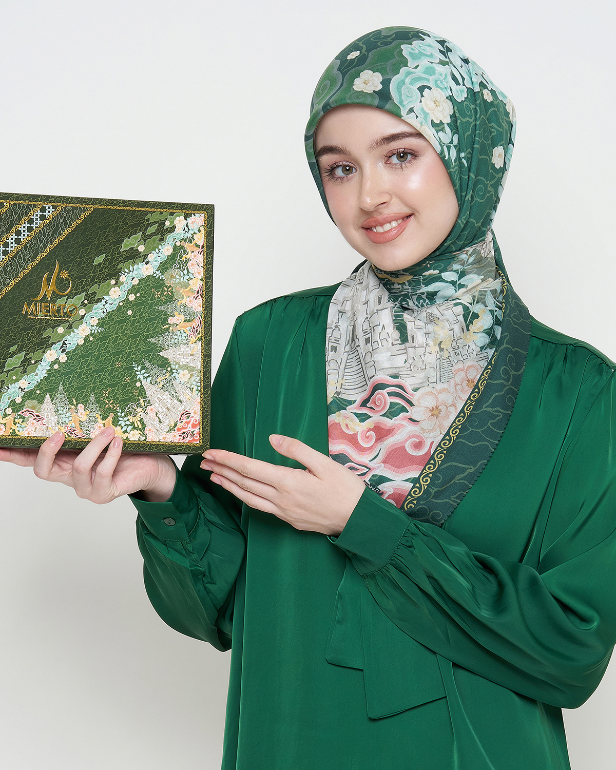 MIERTO Hijab Scarves Roro Jonggrang Series Hijab Premium Segi Empat Modis HJB03