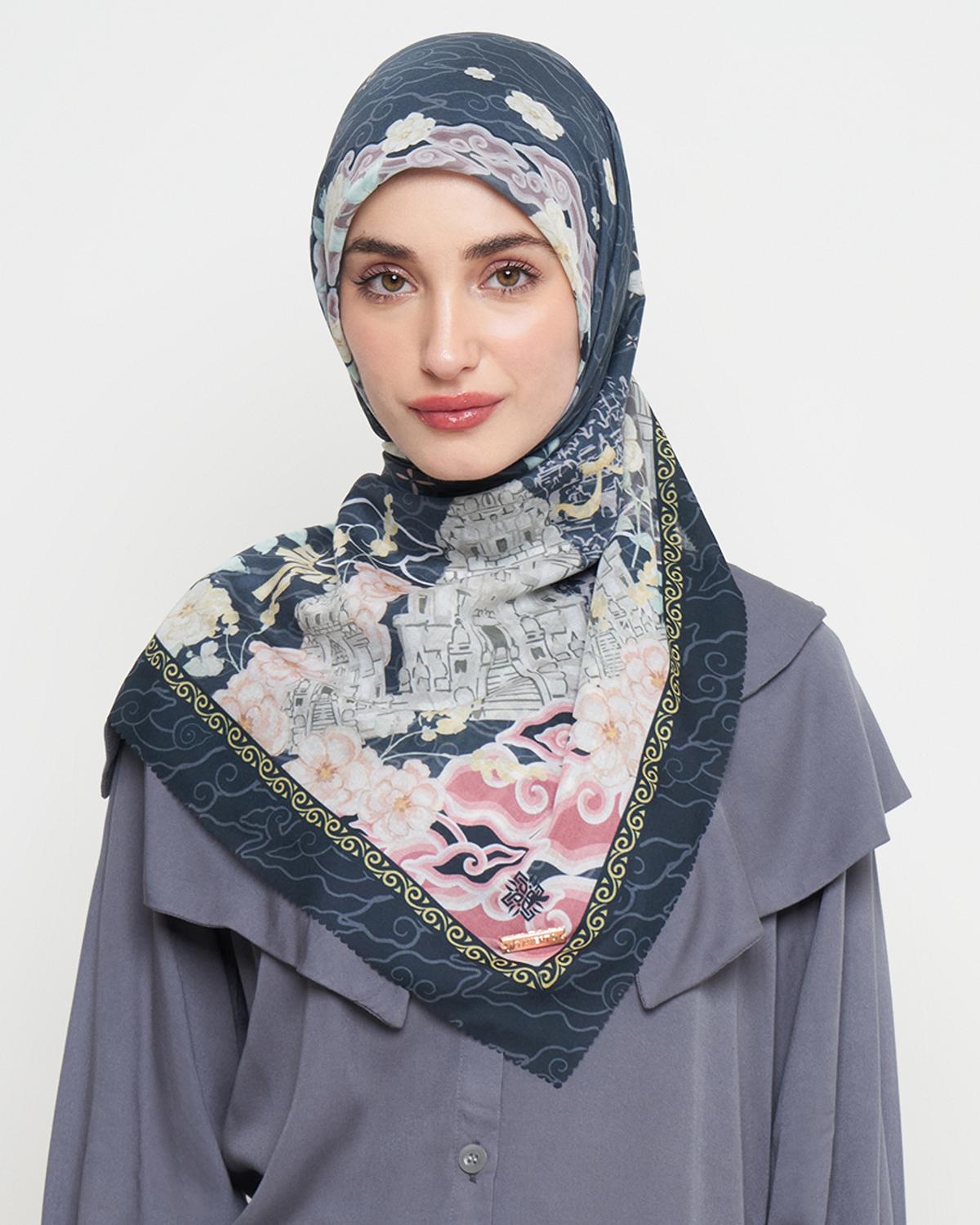 MIERTO Hijab Scarves Roro Jonggrang Series Hijab Premium Segi Empat Modis HJB03