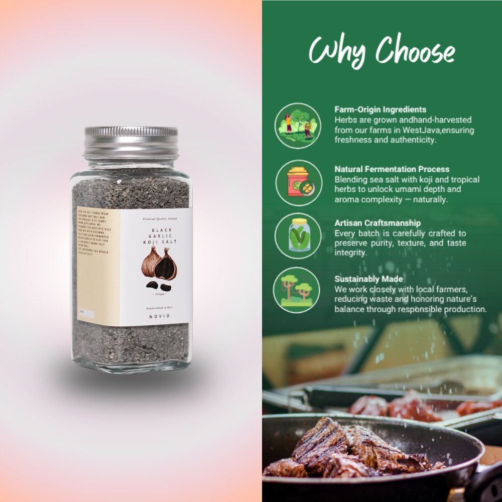 Black Garlic Koji Salt