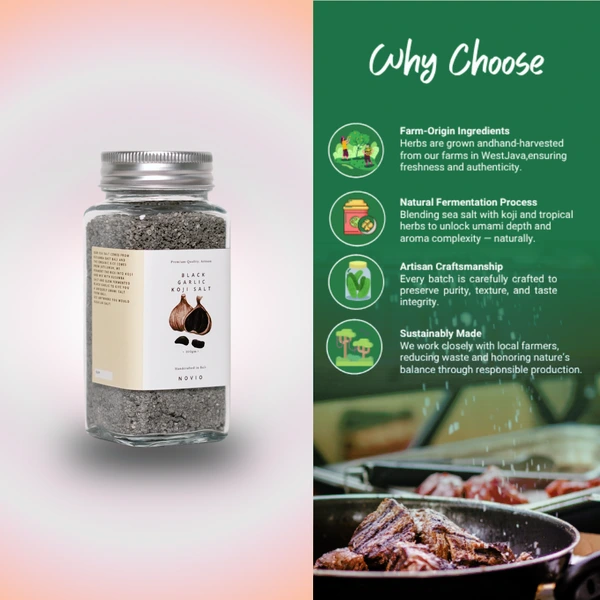 Black Garlic Koji Salt
