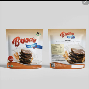 BROWNIES CRISPY BRONIES KERING CHIPS GANDUM ALMOND TOPPING HEALTHY SNACK CEMILAN SEHAT MAKANAN DIET