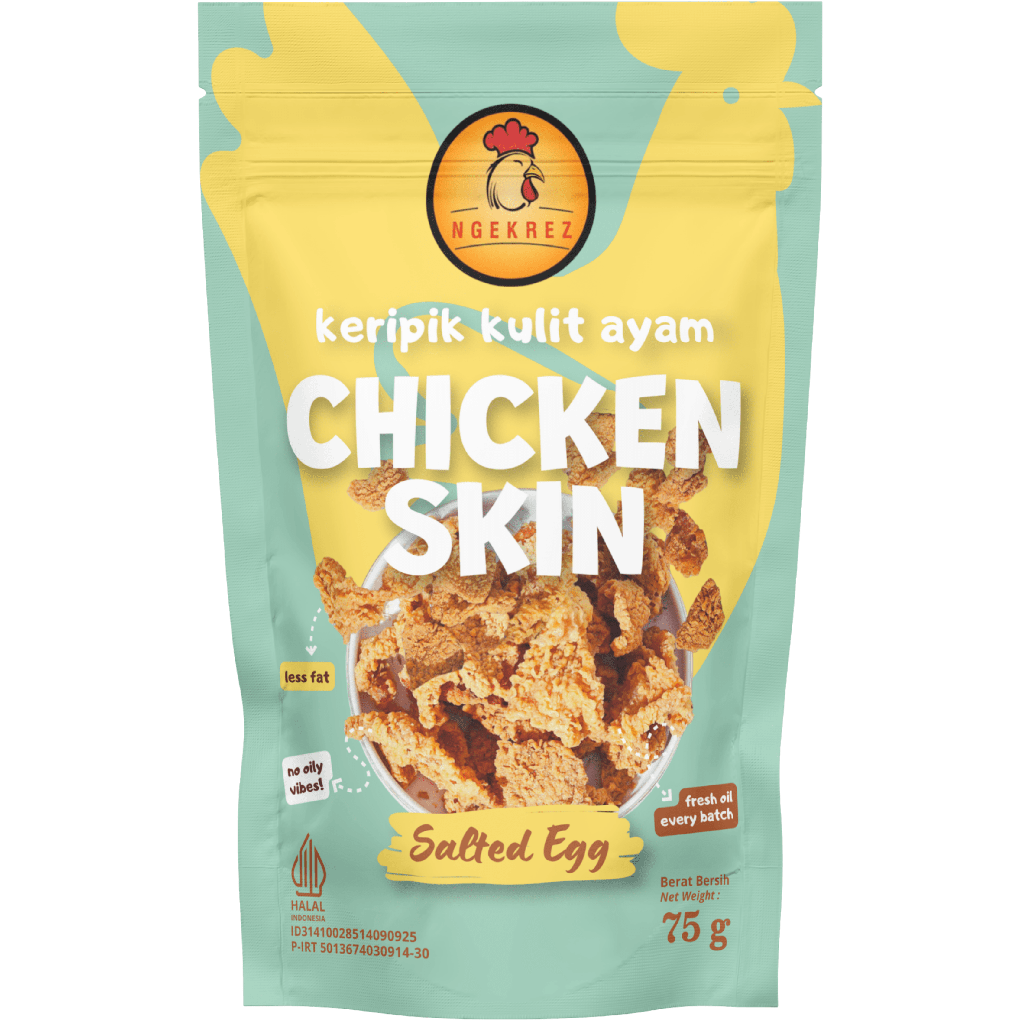 KERIPIK KULIT AYAM (CHICKEN SKIN) 75g