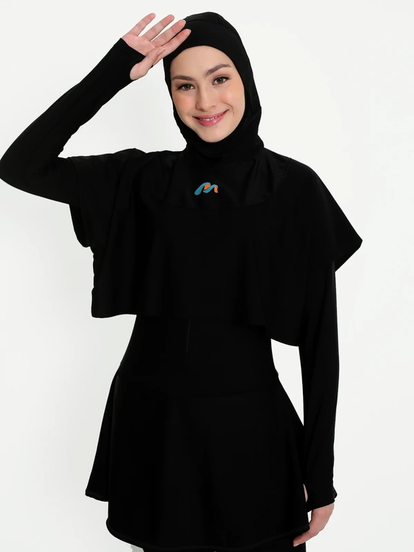 Medina Baju Renang Muslim Slim Fit Bolero All black