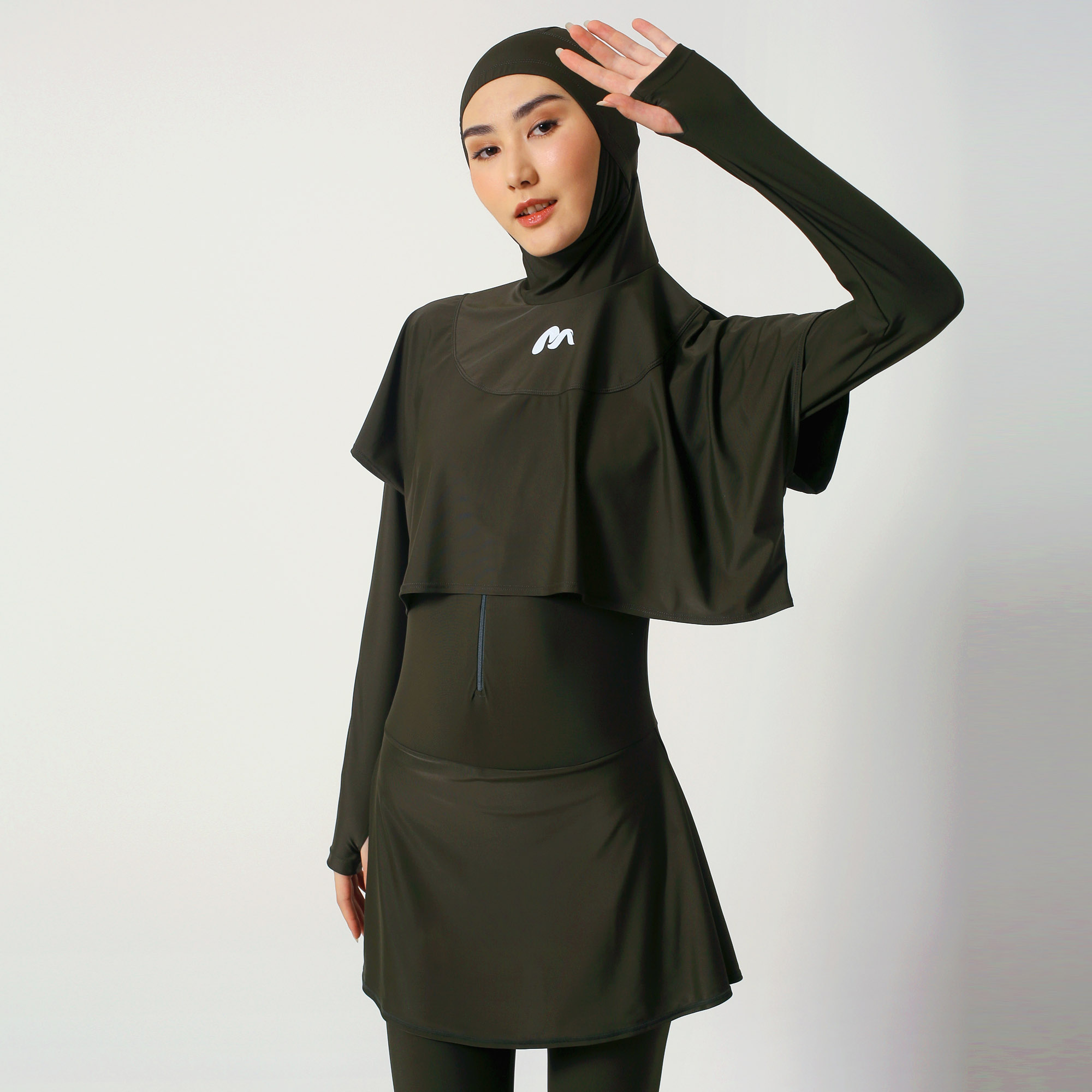 Medina Baju Renang Muslim Slim Fit Bolero All Army