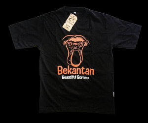 kaos jukut - bekantan borneo kaos oleh oleh samarinda khas kaltim
