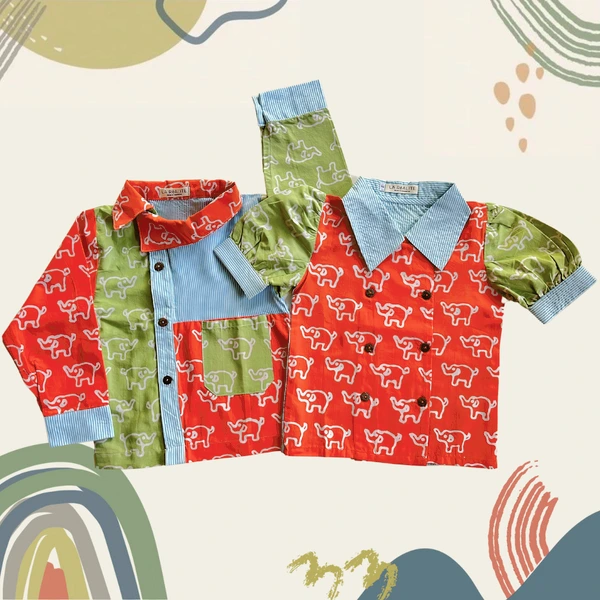 [3-12 TAHUN] LA RéALITE - KAMBAS SHIRT - KEMEJA ATASAN BATIK CAP ANAK CEWE COWO
