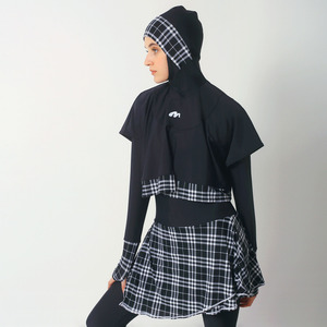 Medina Baju Renang Muslim Slim Fit Bolero Pecalang Hitam Kotak