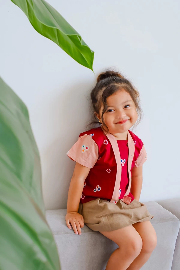 [1-8 TAHUN] LA RéALITE - DAKON TOP - BAJU ATASAN BLUS KEBAYA KUTU BARU BATIK JUMPUTAN ANAK PEREMPUAN CEWE