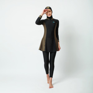 Medina Baju Renang Muslim Slim Fit Black Army